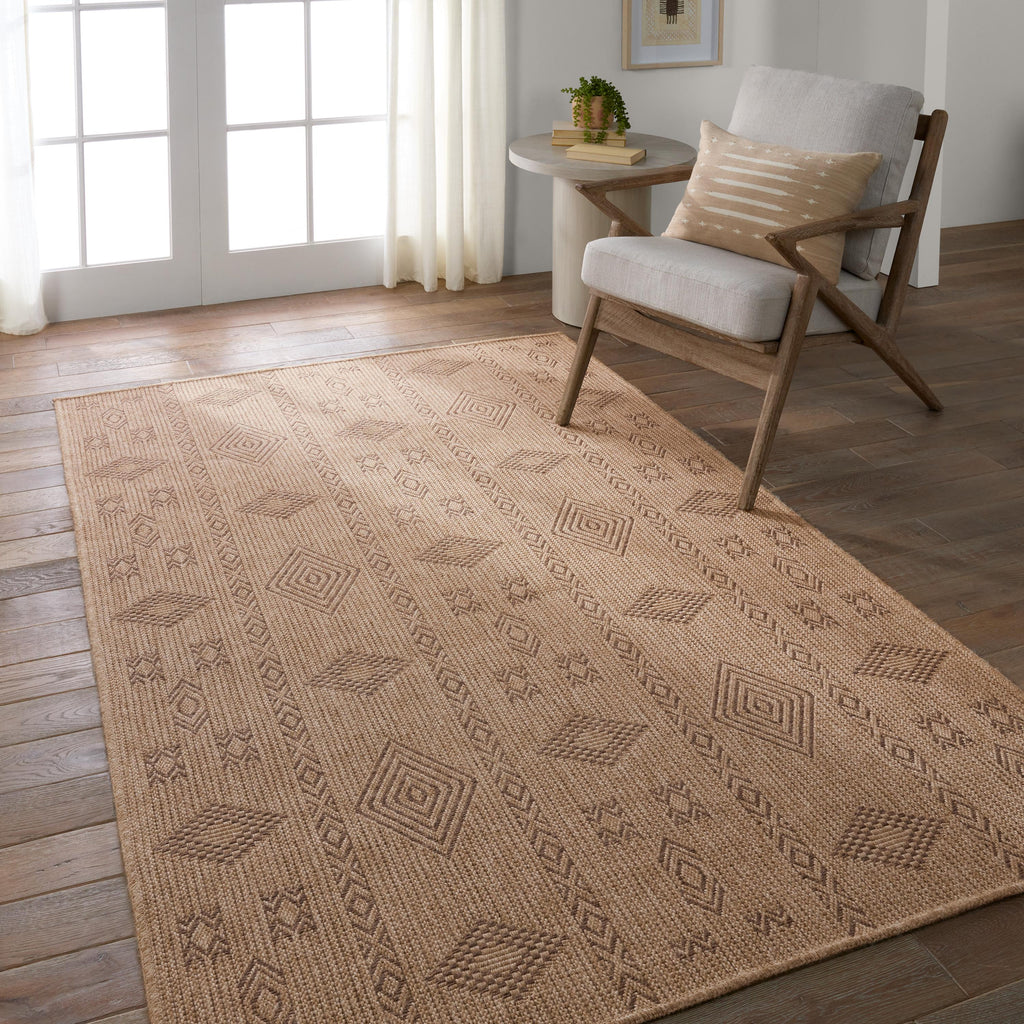 Vibe By Jaipur Living Sahel Indoor/Outdoor Tribal Brown Area Rug (4'X6')