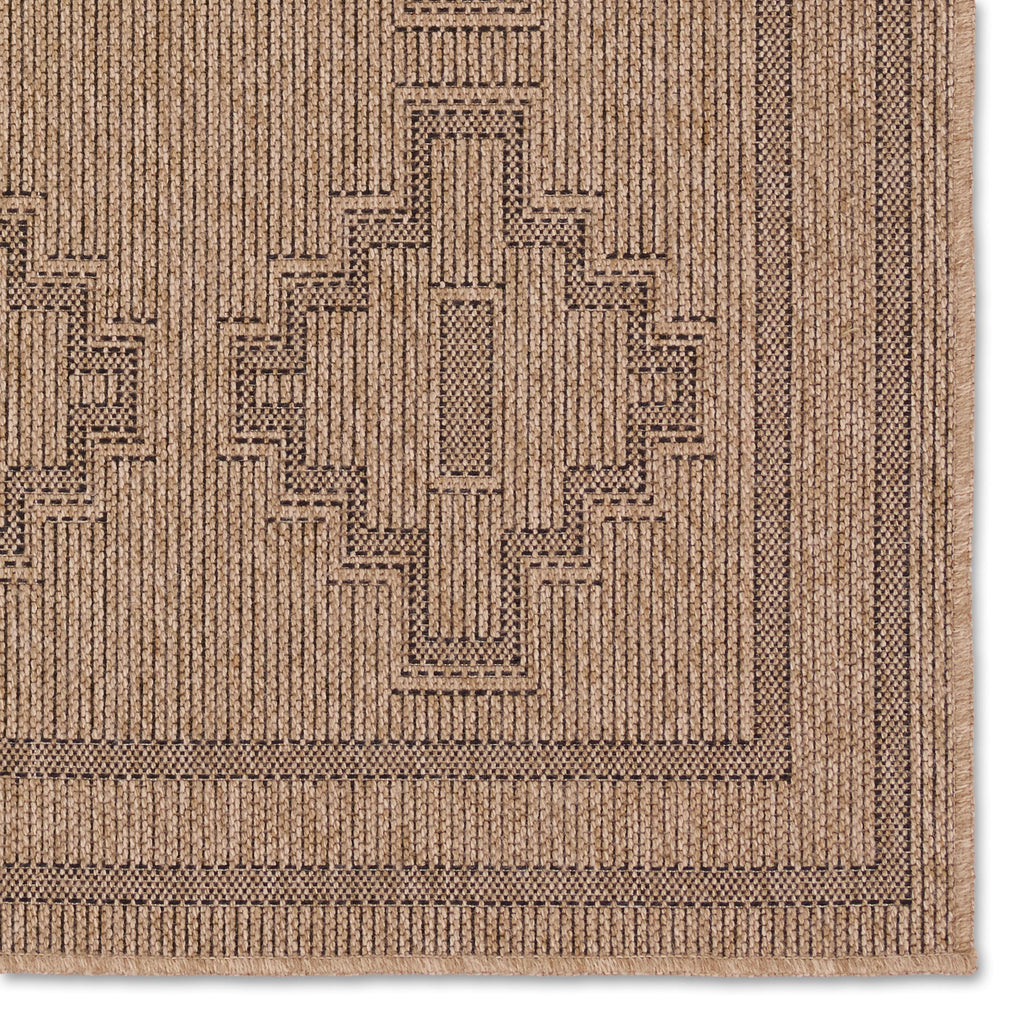 Vibe By Jaipur Living Adrar Indoor/Outdoor Tribal Brown/ Black Area Rug (9'X12')