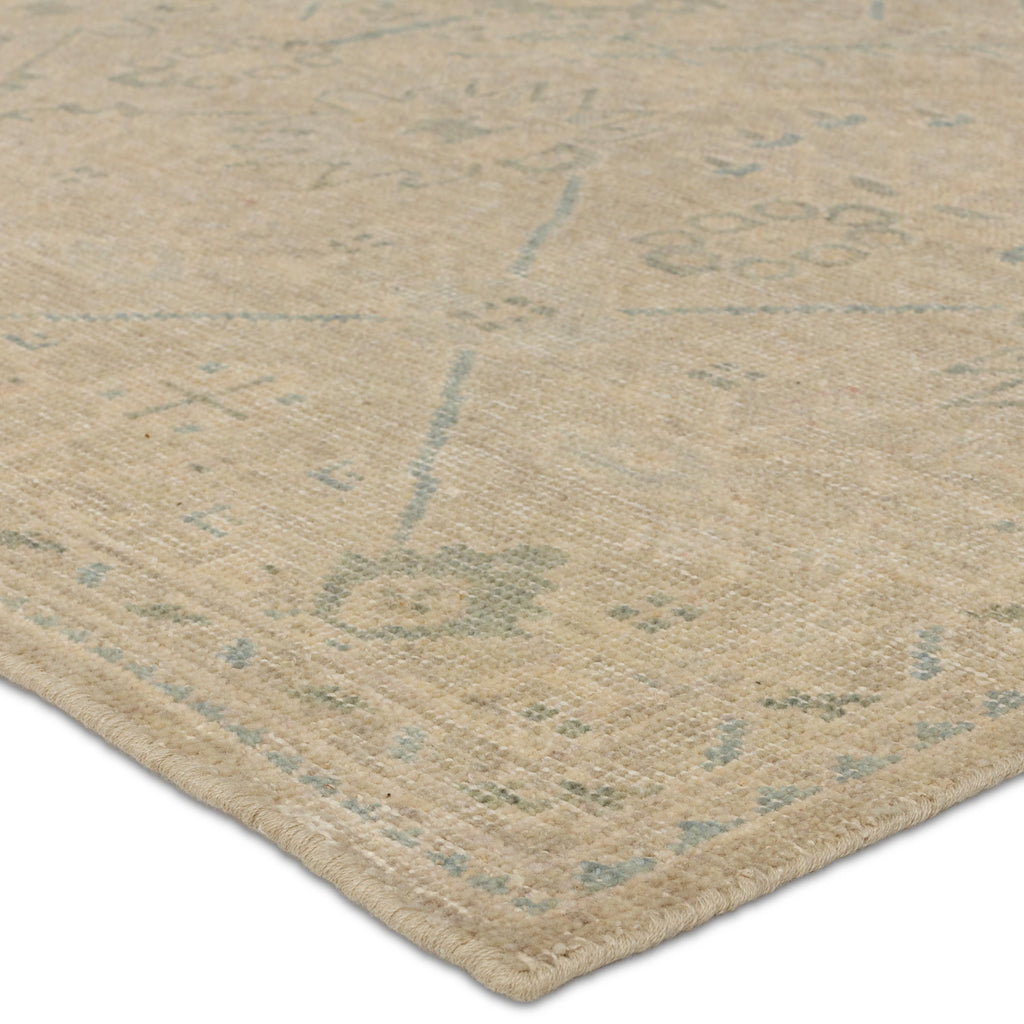 Jaipur Living Joan Hand-Knotted Trellis Tan/ Blue Area Rug (9'X12')