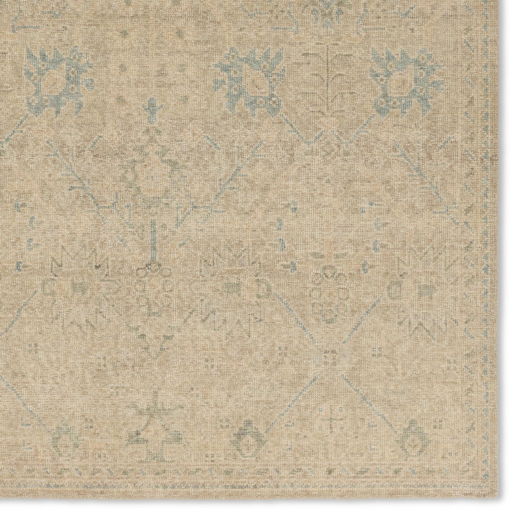 Jaipur Living Joan Hand-Knotted Trellis Tan/ Blue Area Rug (9'X12')