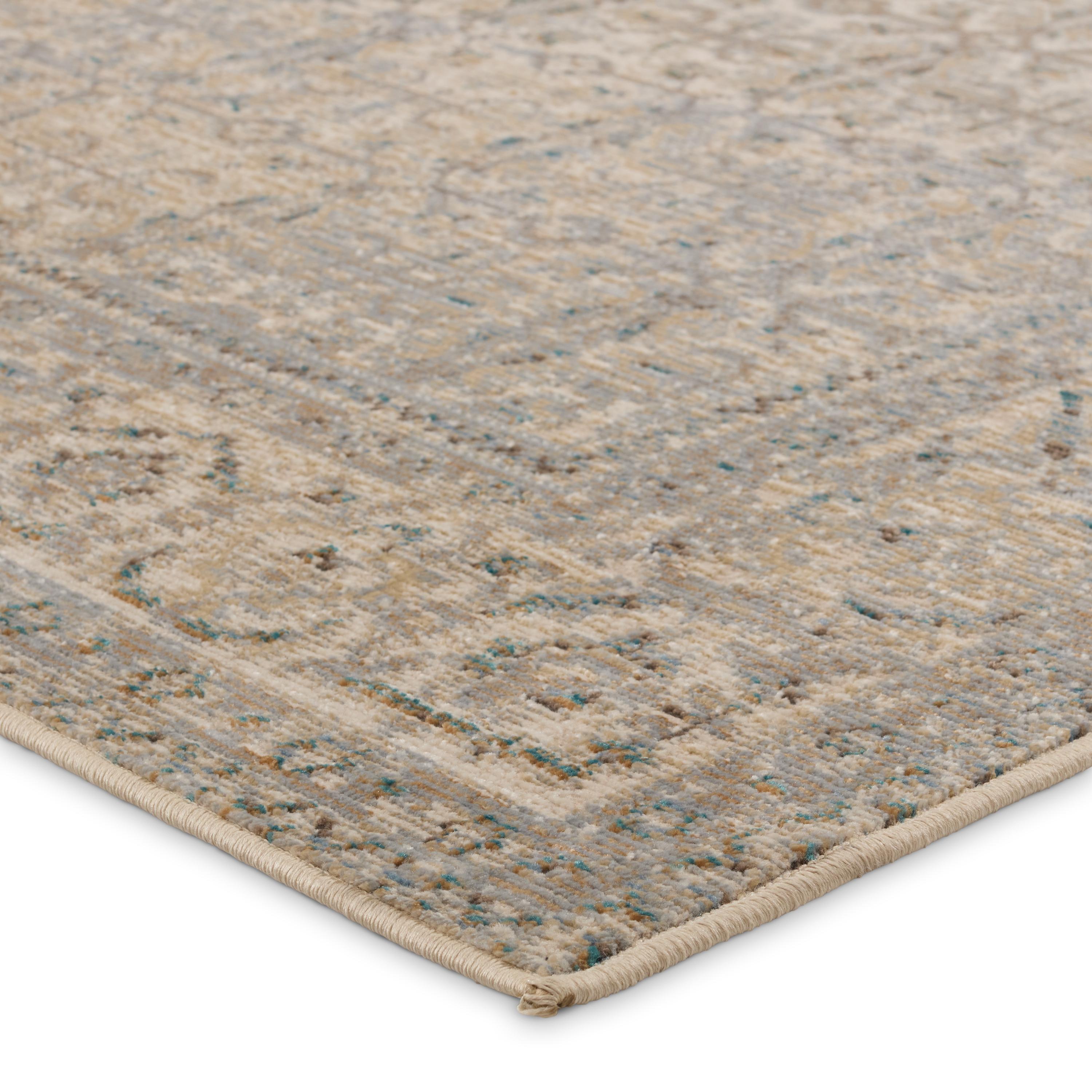 Vibe By Jaipur Living Olivine Indoor/Outdoor Trellis Gray/ Brown Runner Rug  (2'6X8')