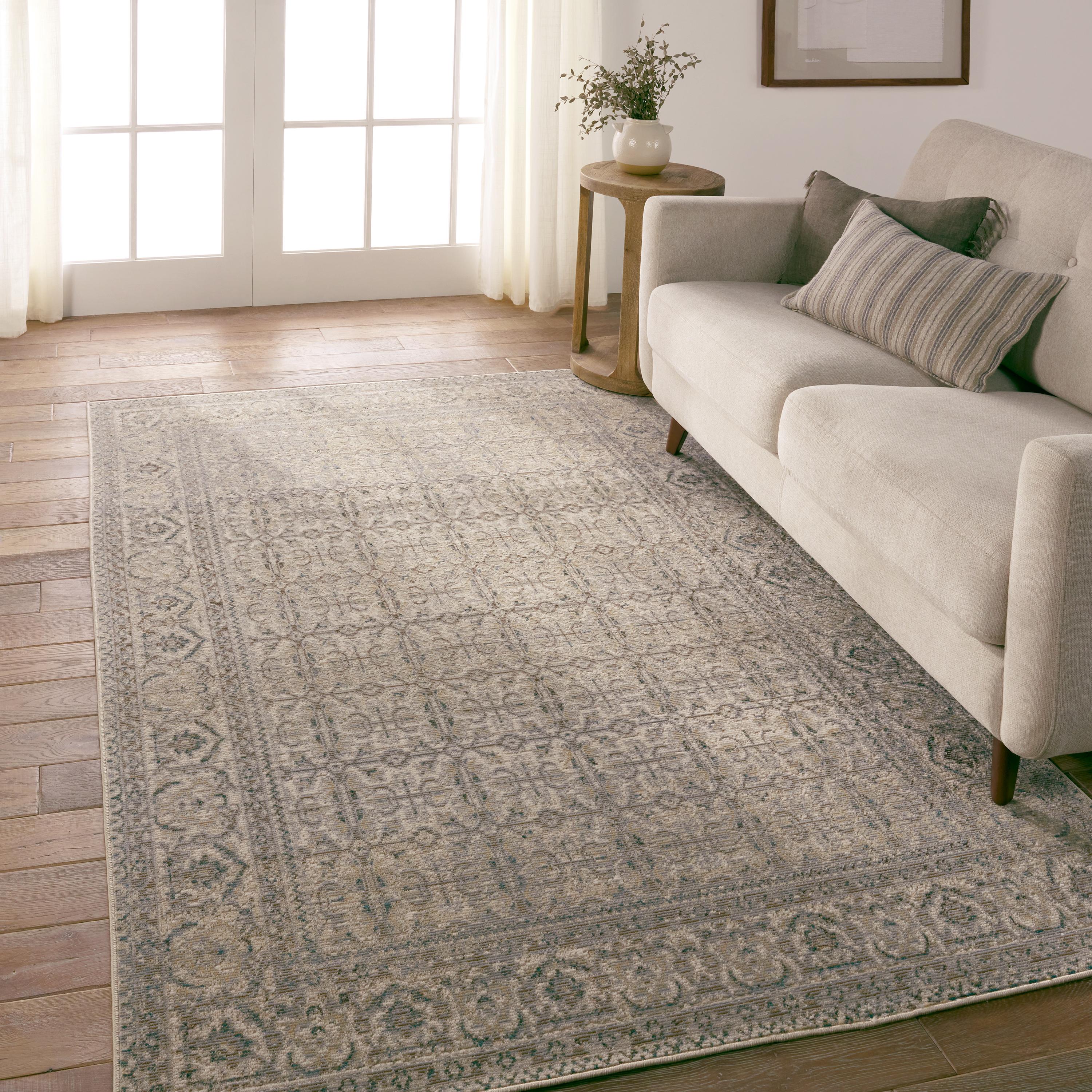 Vibe By Jaipur Living Olivine Indoor/Outdoor Trellis Gray/ Brown Runner Rug  (2'6X8')