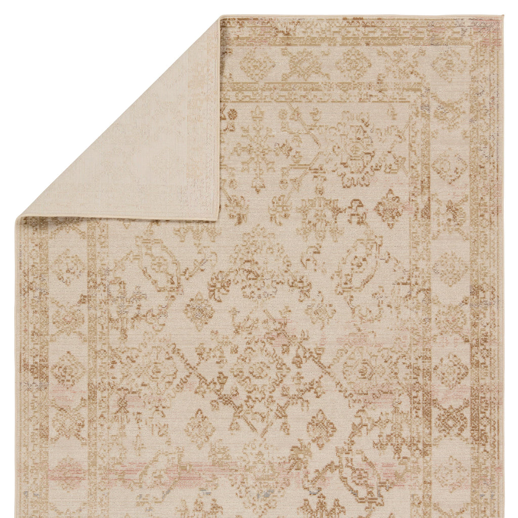 Vibe By Jaipur Living Salerno Indoor/Outdoor Medallion Gold/ Ivory Area Rug (2'6"X4')