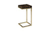 Phillips Collection Captured End Table Gold Flake Plated Brass Base Side Table