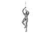 Phillips Collection Climbing Sculpture W/Rope Black/Silver Aluminum Accent