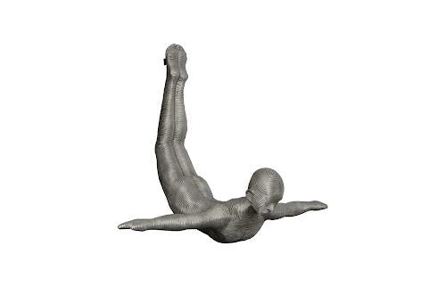 Phillips Diving Wall Sculpture Aluminum Large