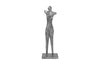 Phillips Collection Abstract Female Sculpture On Stand Black/Silver Aluminum Accent