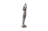 Phillips Collection Standing Diving Sculpture Black/Silver Aluminum Accent