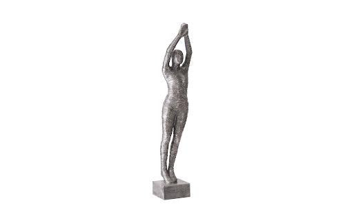 Phillips Standing Diving Sculpture Black/Silver Aluminum