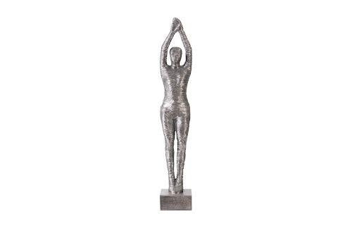 Phillips Standing Diving Sculpture Black/Silver Aluminum