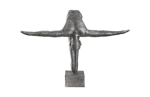 Phillips Diving Sculpture, Aluminum, Small Silver