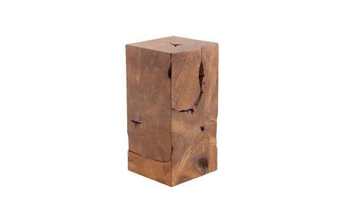 Phillips Teak Slice Pedestal Square SM