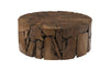 Phillips Collection Teak Chunk Round Coffee Table