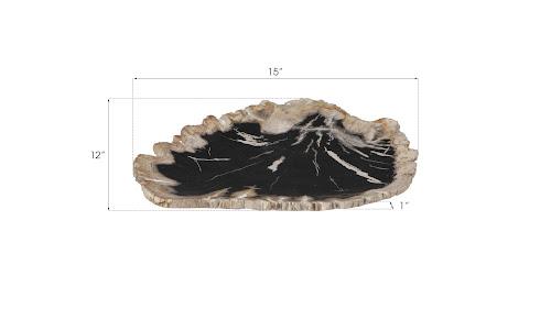 Phillips Petrified Wood Plate Assorted Color and Shape SM