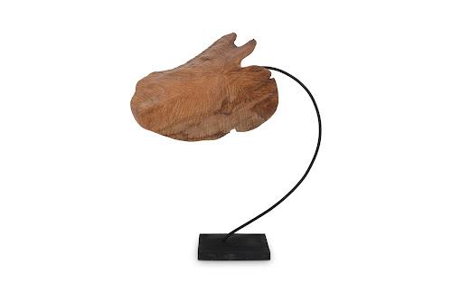 Phillips Carved Leaf Sculpture LG