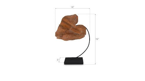 Phillips Carved Leaf Sculpture SM