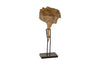 Phillips Collection Sonokeling Wood Sculpture On Stand Brown Accent