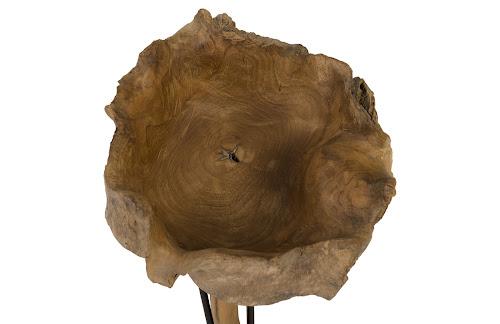 Phillips Sonokeling Wood Sculpture on Stand Brown