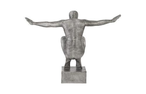 Phillips Outstretched Arms Sculpture Aluminum Large