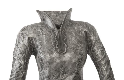 Phillips Dress Sculpture, Long Sleeves Black/Silver Aluminum