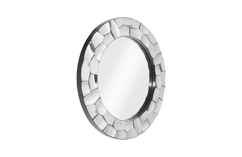 Phillips Crazy Cut Mirror Round Stainless Steel