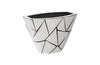 Phillips Collection Triangle Crazy Cut Small Stainless Steel Planter