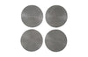 Phillips Collection Ripple Wall Disc Set Of 4 Resin Lg Polished Aluminum Wall Art