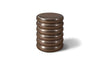 Phillips Collection Ribbed Polished Bronze Stool