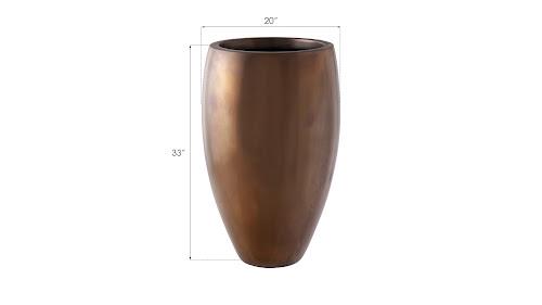 Phillips Classic Planter Polished Bronze MD