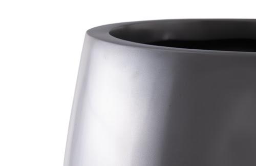 Phillips Elonga Planter Polished Aluminum LG