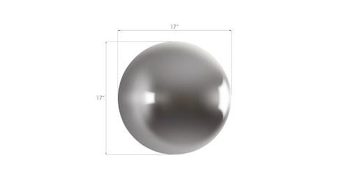 Phillips Ball on the Wall Medium Polished Aluminum Finish