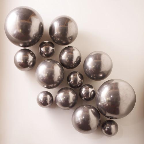 Phillips Ball on the Wall Large Polished Aluminum Finish