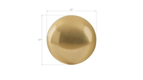 Phillips Floor Ball Medium Gold Leaf