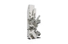 Phillips Collection Freeform Sculpture White Silver Leaf Accent