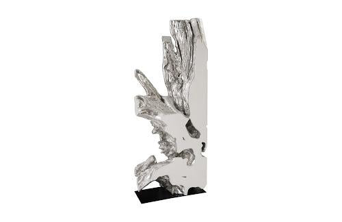 Phillips Freeform Sculpture White Silver Leaf