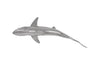 Phillips Collection Whaler Shark Fish Wall Sculpture Resin Polished Aluminum Finish Accent