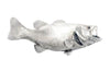 Phillips Collection Large Mouth Bass Fish Wall Sculpture Resin Silver Leaf Accent