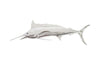 Phillips Collection Blue Marlin Fish Wall Sculpture Resin Silver Leaf Accent