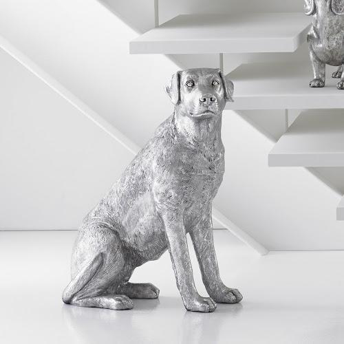 Phillips Labrador Dog, Sitting Silver Leaf