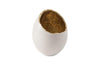 Phillips Collection Broken Egg White And Gold Leaf Vase