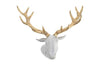 Phillips Collection Stag Deer Head White Gold Leaf Accent