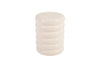 Phillips Collection Ribbed Gel Coat White Stool