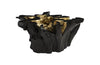 Phillips Collection Noir Cast Root Black Gold Leaf Coffee Table