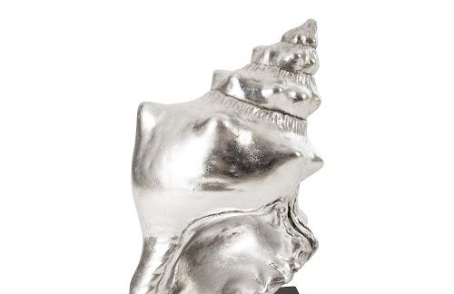 Phillips Conch Table Sculpture Silver Leaf