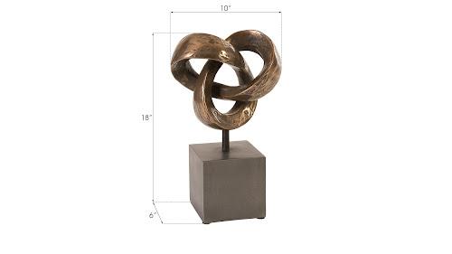 Phillips Trifoil Table Sculpture Bronze