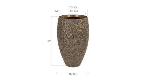 Phillips String Theory Planter Bronze MD