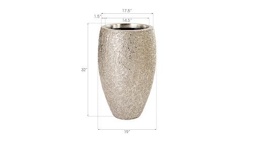 Phillips String Theory Planter Silver Leaf MD