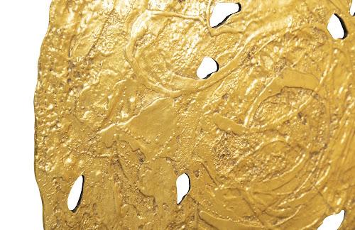 Phillips Molten Wall Disc Large Gold Leaf