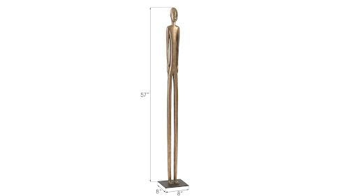 Phillips Bulol Sculpture  Polished Bronze MD