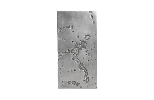 Phillips Splotch Wall Art Rectangle Silver Leaf